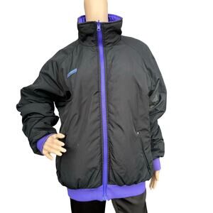 Vintage Columbia Men 90s Black Blue Reversible Thinsulate Puffer Jacket L